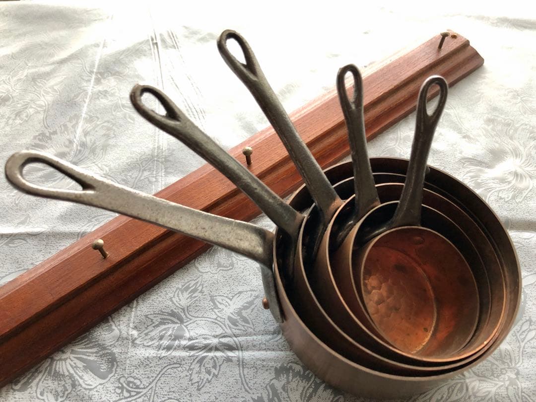 銅なべ 5サイズセット アンティークレトロ満載 - メルカリ