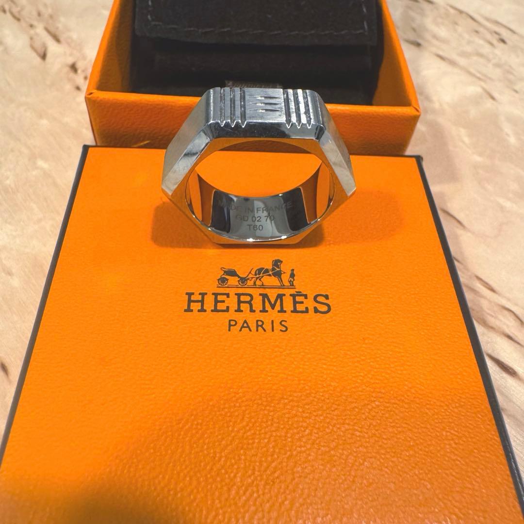 希少 HERMES Toolboxリング 60 メンズ 指輪 ツールボックス