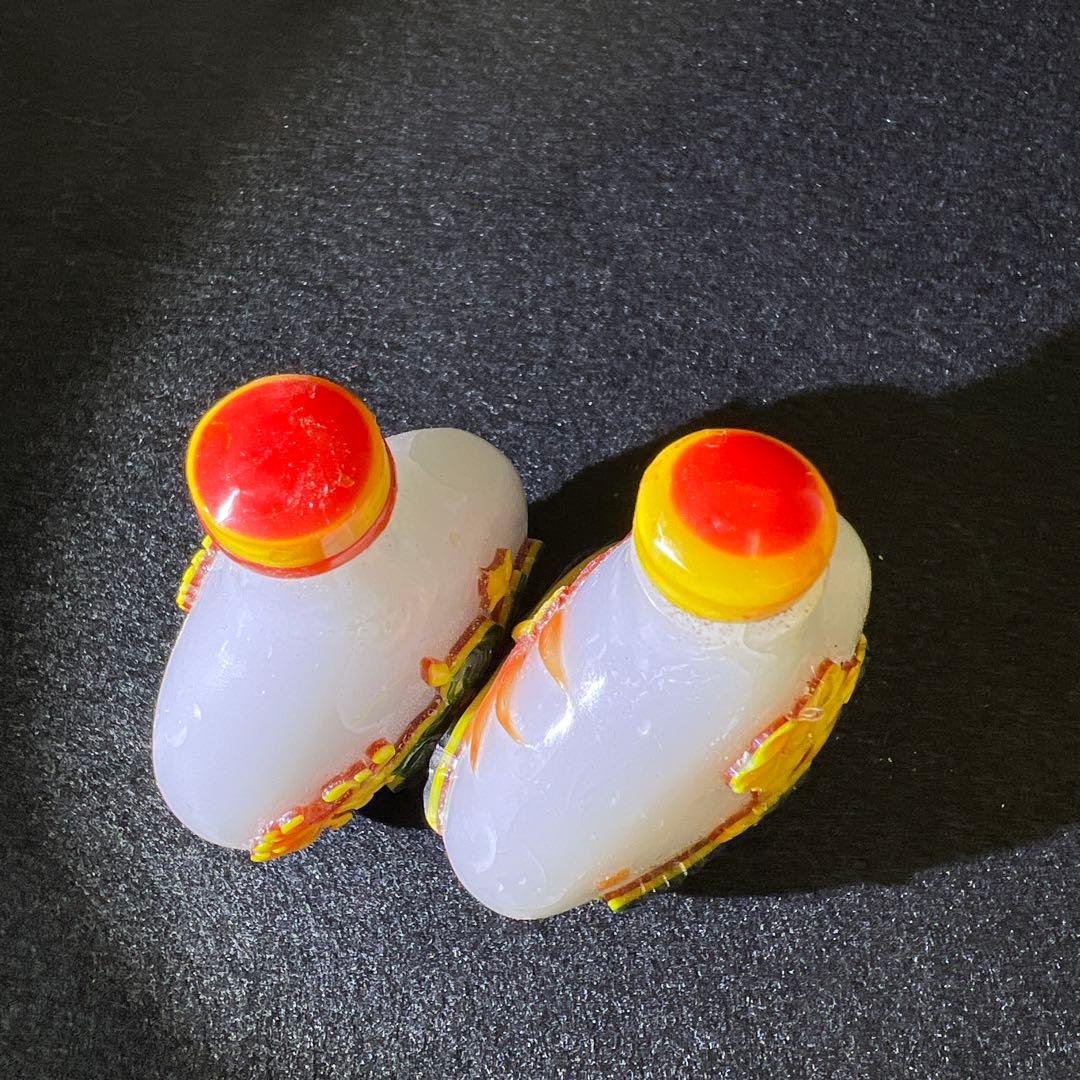 中国古玩 乾隆ガラス鼻煙香 木箱付 高さ約7㎝ 東Y8-0122☆2F - メルカリ