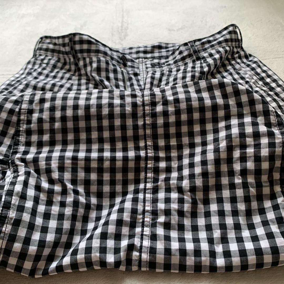 【美品】ブラックコムデギャルソン ギンガムチェック サルエルパンツ