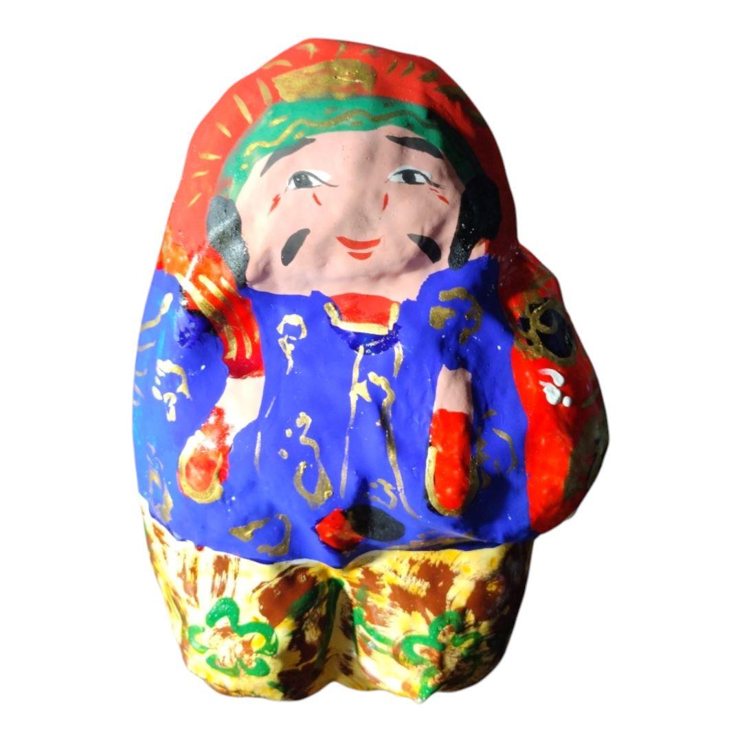 宮内フサ99歳　恵比寿さん　縁起物 高松張り子 Vintage Japanese Folk Art: 嫁入人形 / 宮内フサ - Swimsuit