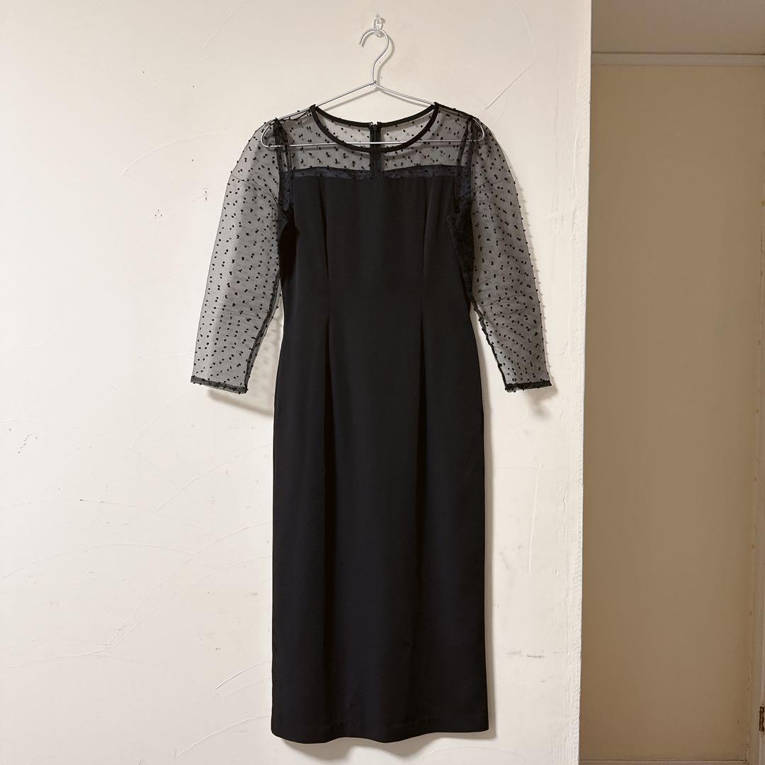 【しき】マルチウェイ チュールフリル付き パーティー オケージョンドレス