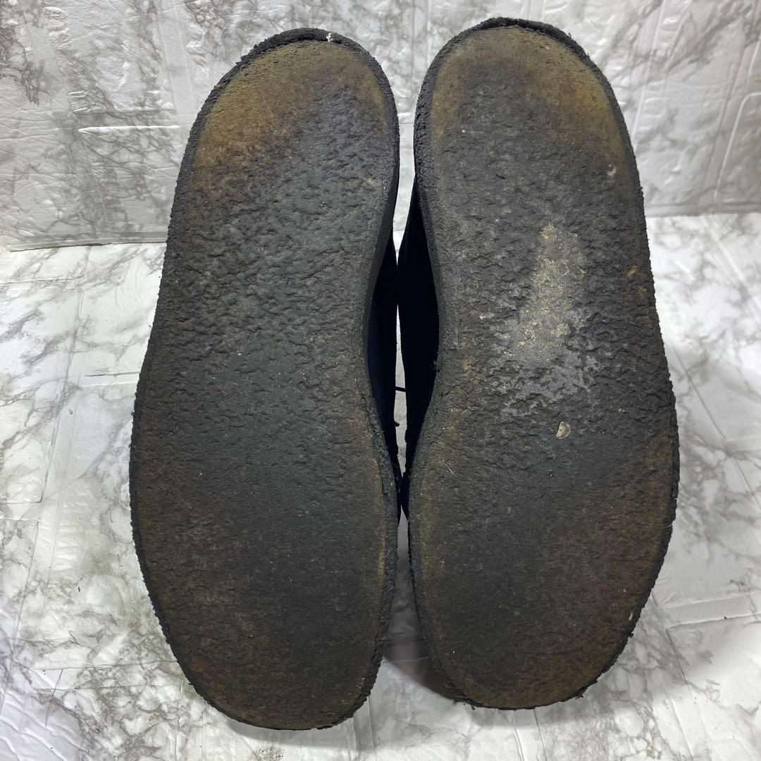 【E COX】スウェード　ラバーソール　黒　厚底 モカシン　アミアミ