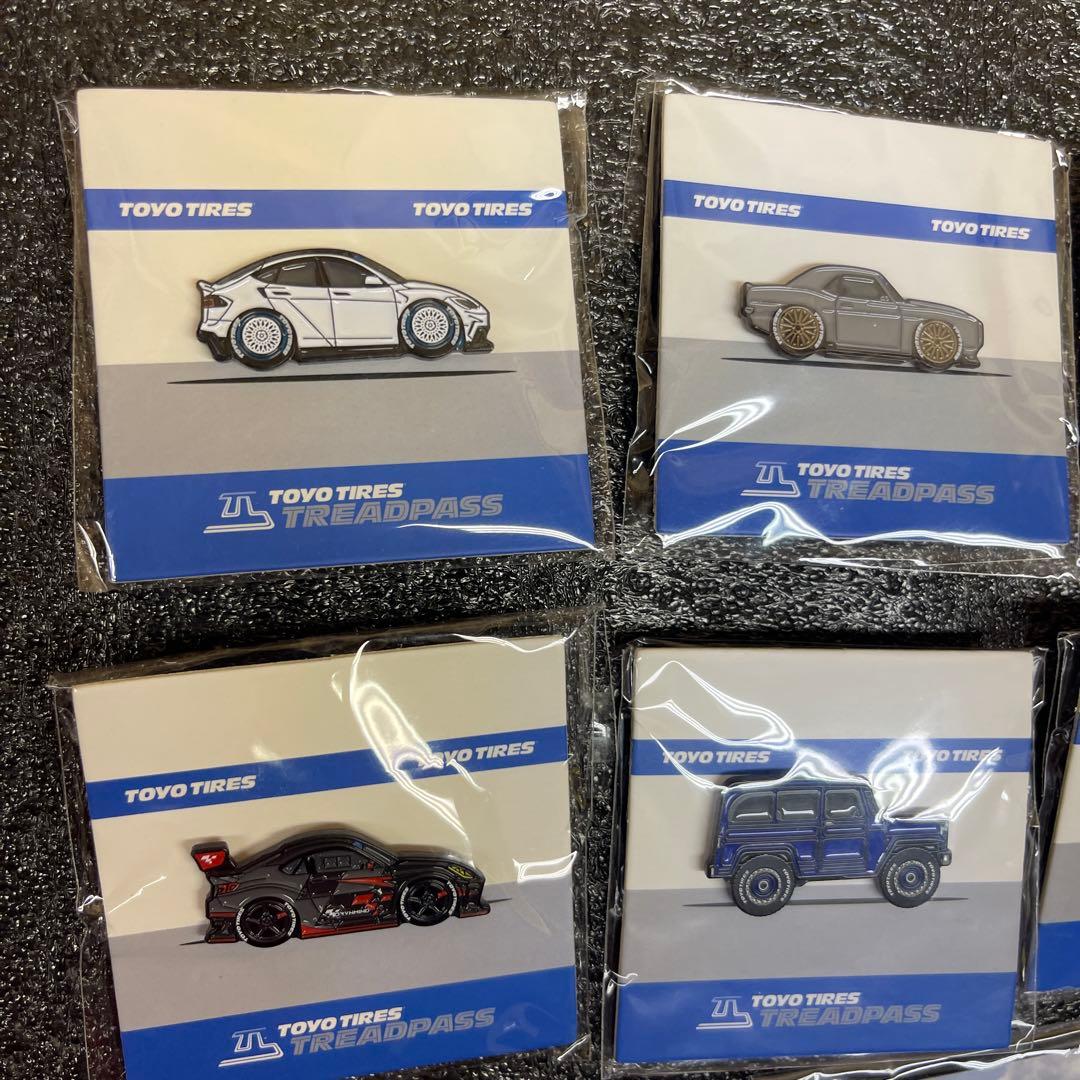非売品トーヨータイヤピンバッジ 17個☆限定版ラスベガスSEMA show