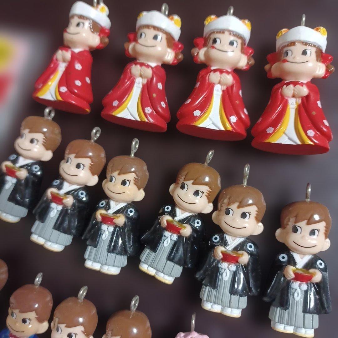 不二家 ペコちゃん マスコット ストラップ まとめ売り 17個 バイク