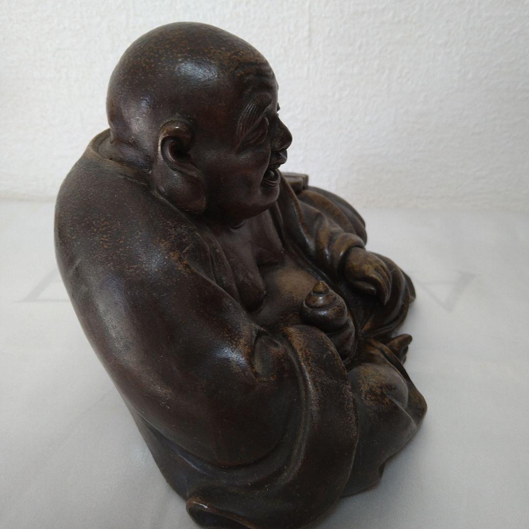 古備前 七福神 座布袋尊 置物 備前焼 骨董 布袋様縁起物 - メルカリ