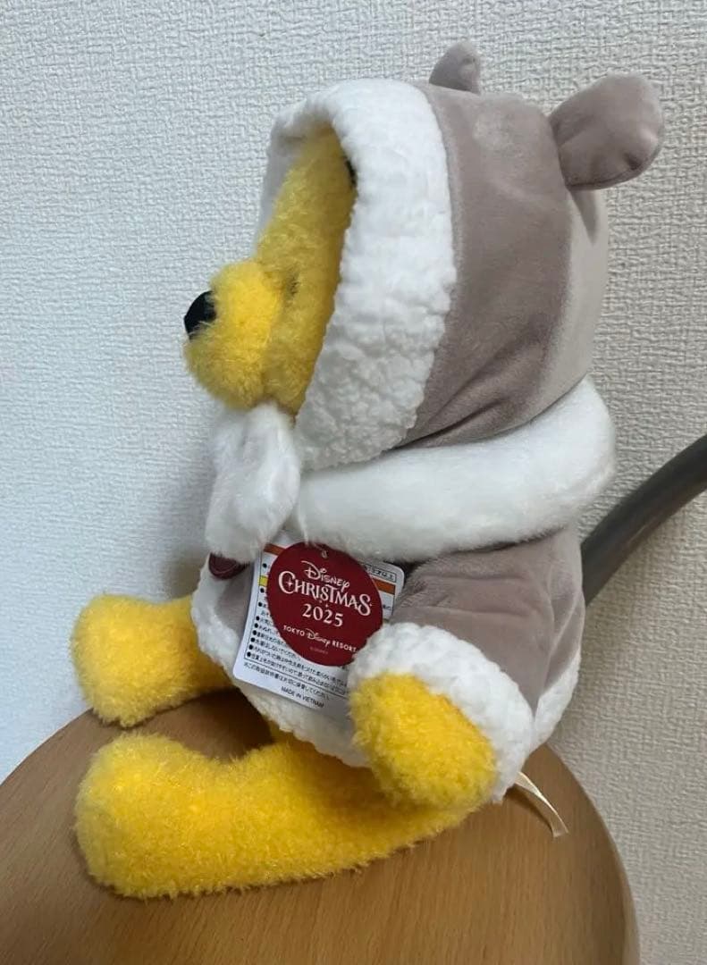 くまのプーさん　ぬいぐるみ　クリスマス　ディズニー　2025 新品タグ　ダッフル