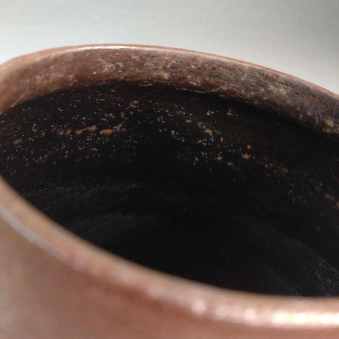 イ254 茶釜『釜師 山本閑浄造』『桐地紋 田口釜 環付 共箱』鉄釜