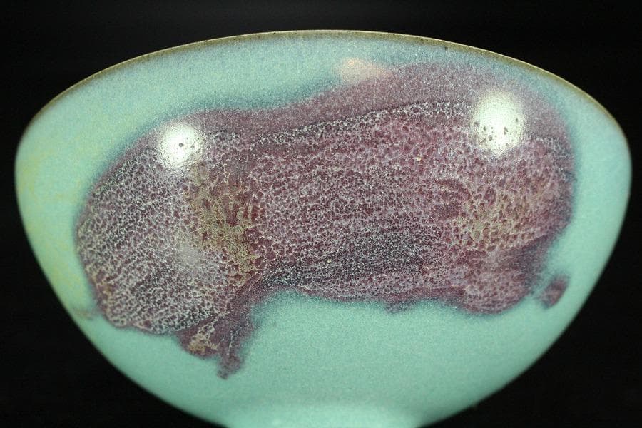 中国美術 鈞窯 碗 φ12.5cm(K-YC361)