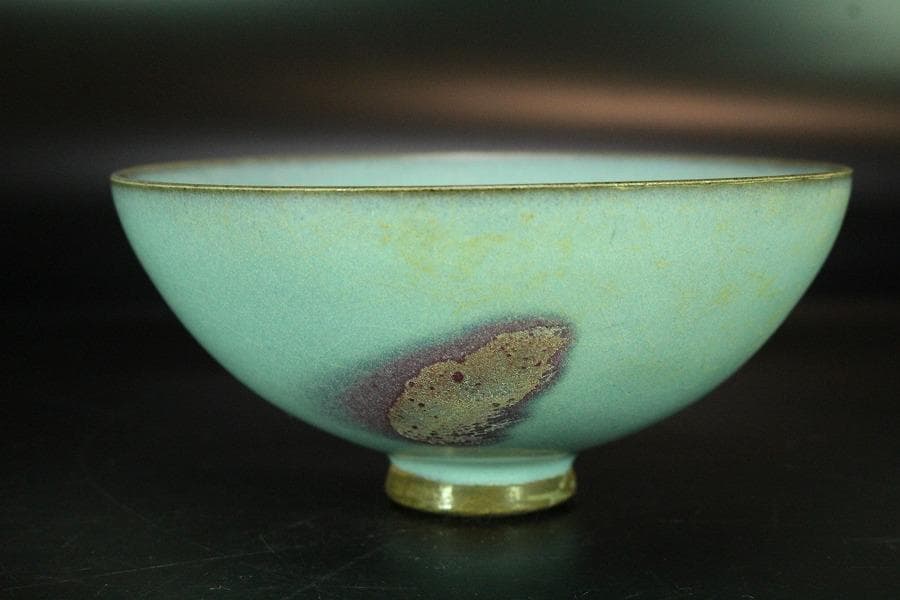 中国美術 鈞窯 碗 φ12.5cm(K-YC361)