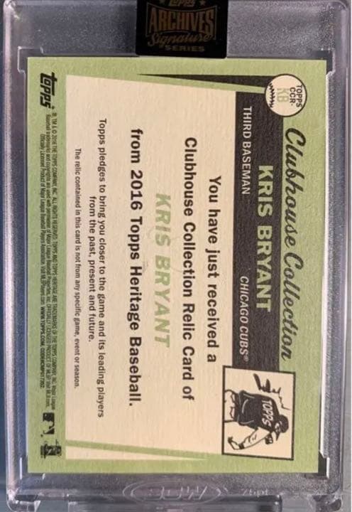 1of1 toppsarchivessignature2022クリスブライアント - メルカリ