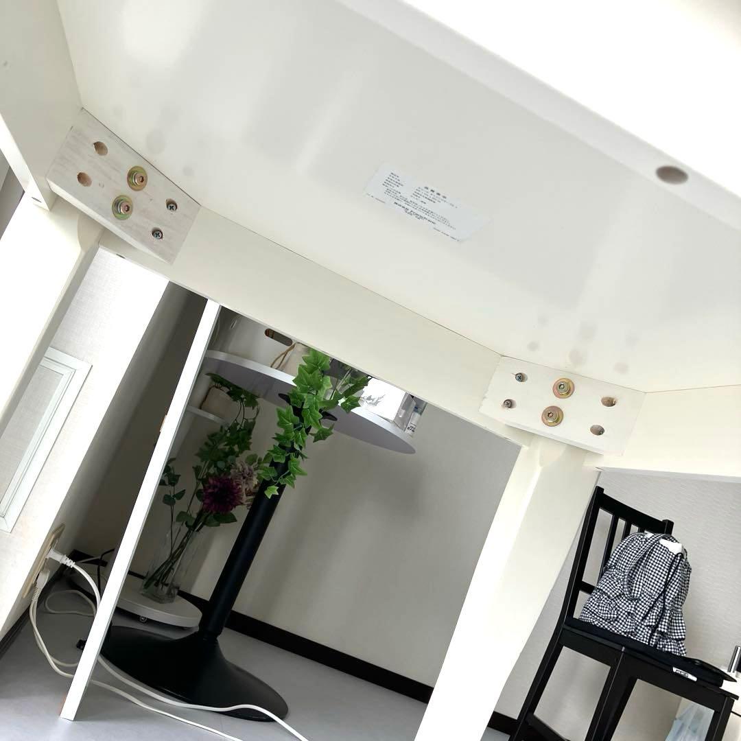 美品　Francfranc 猫脚　ダイニングテーブル75センチ　アイボリー