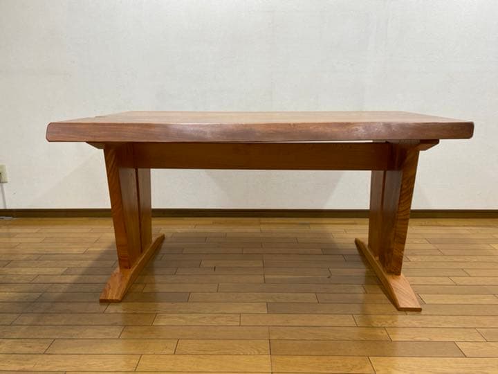 [即購入OK] 耳付き一枚天板　欅　匠仕様ダイニングテーブル　新品未使用　無垢材