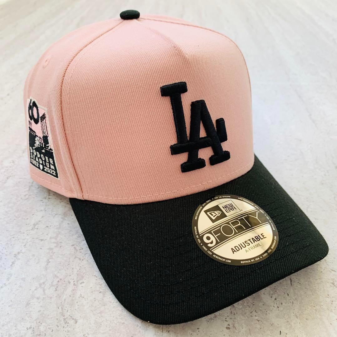 海外限定！ LA ニューエラ キャップ ドジャースピンク ツートン