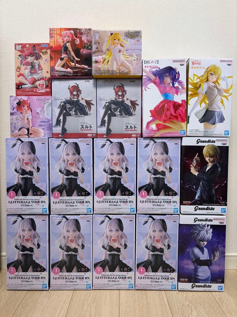 アニメキャラクター プライズフィギュア 組み合わせ 18体セット まとめ