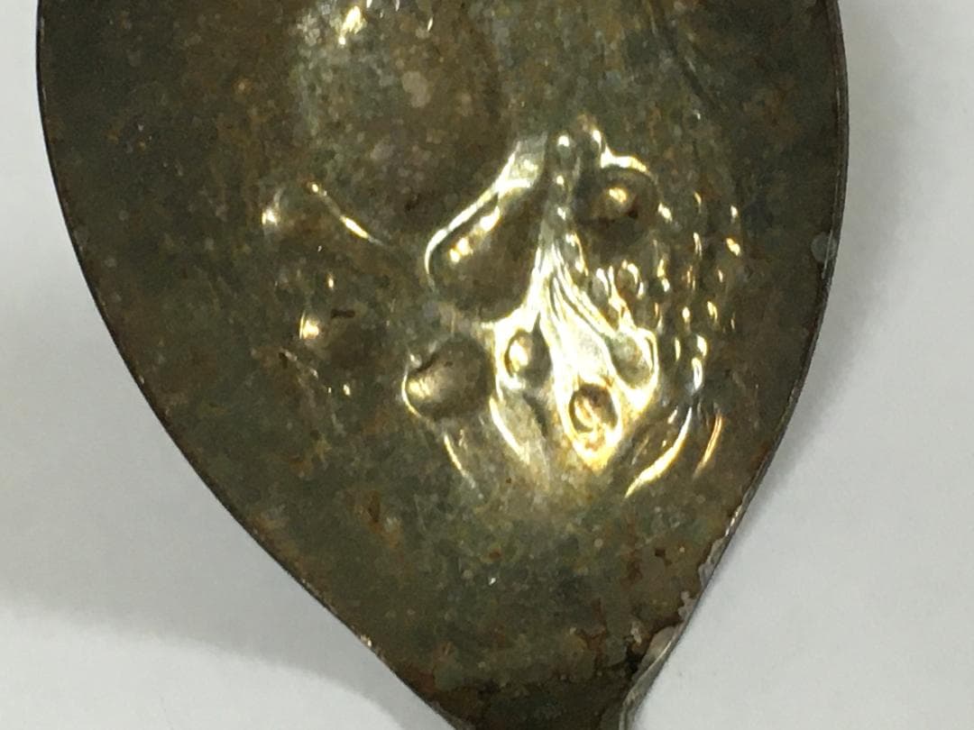 イギリス製 アンティークシルバープレート 台 スプーン ティー アール