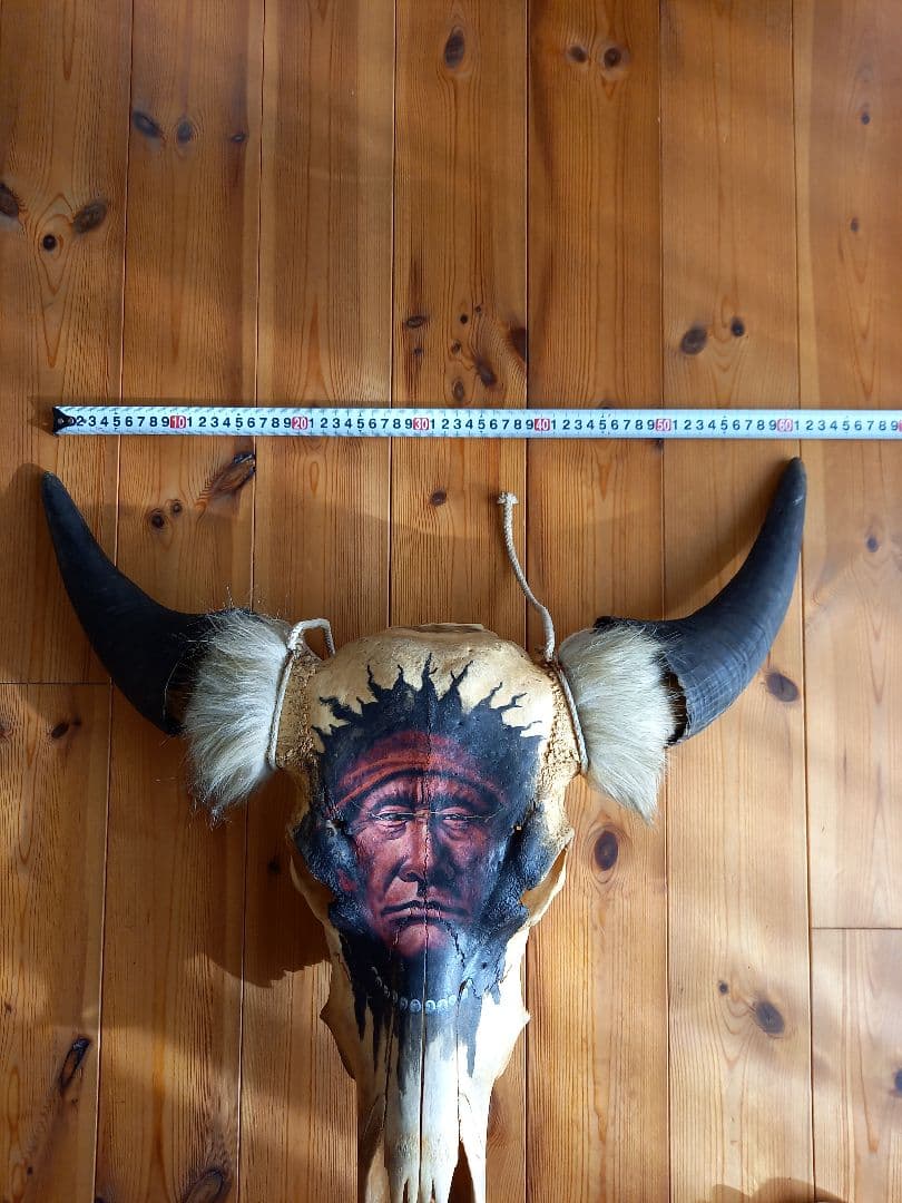 バッファロースカル #牛頭骨 #オブジェ 牛骨 2個セット