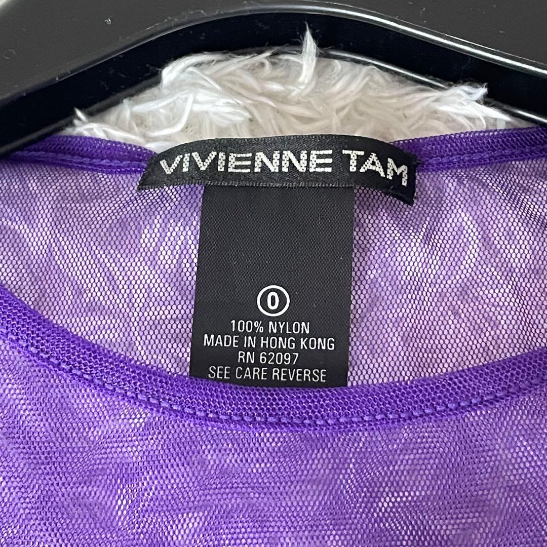 ヴィヴィアンタム タンクトップ 0サイズ スパンコール ドラゴン