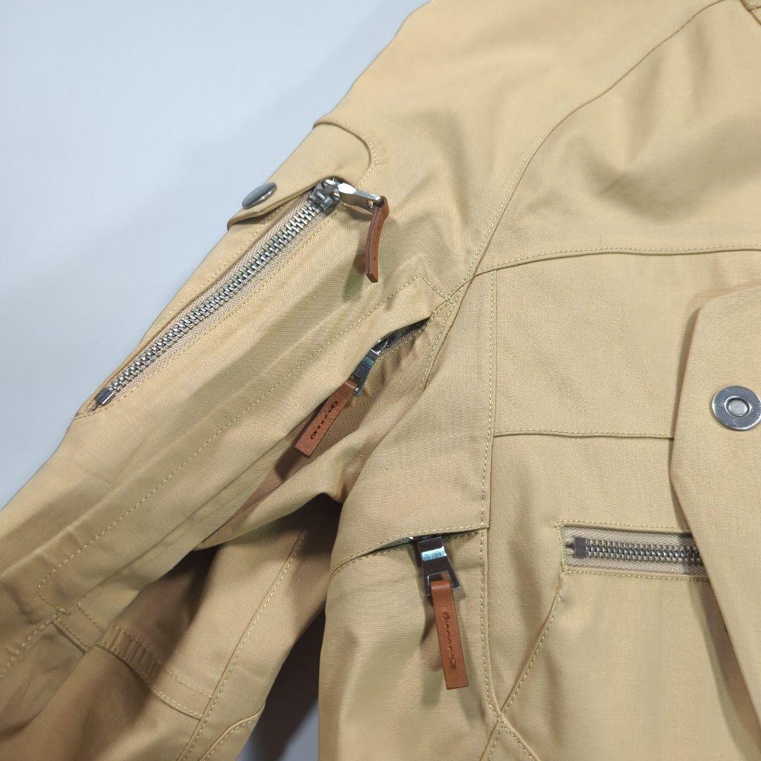 美品.ラルフローレン サファリジャケット 牛革レザー ベージュ ベルト付き