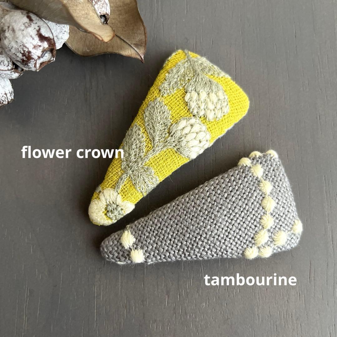 ミナペルホネンタルトハンドメイドパッチンピン