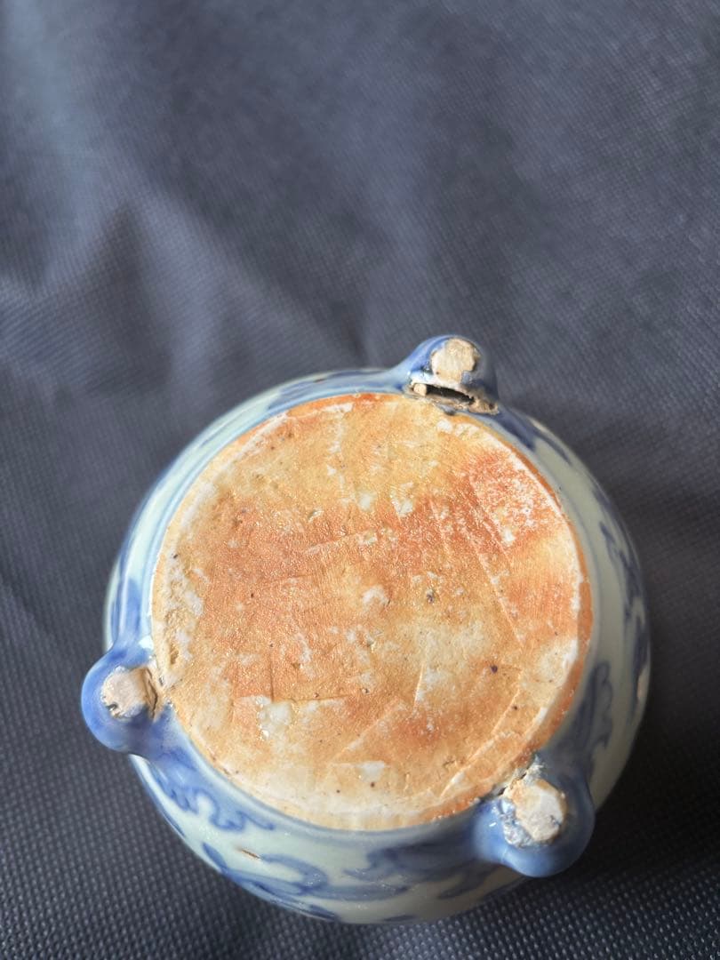 中国古美術品 明の時代 染付 青花 仙人神獣文 香炉10✖️8cm - メルカリ