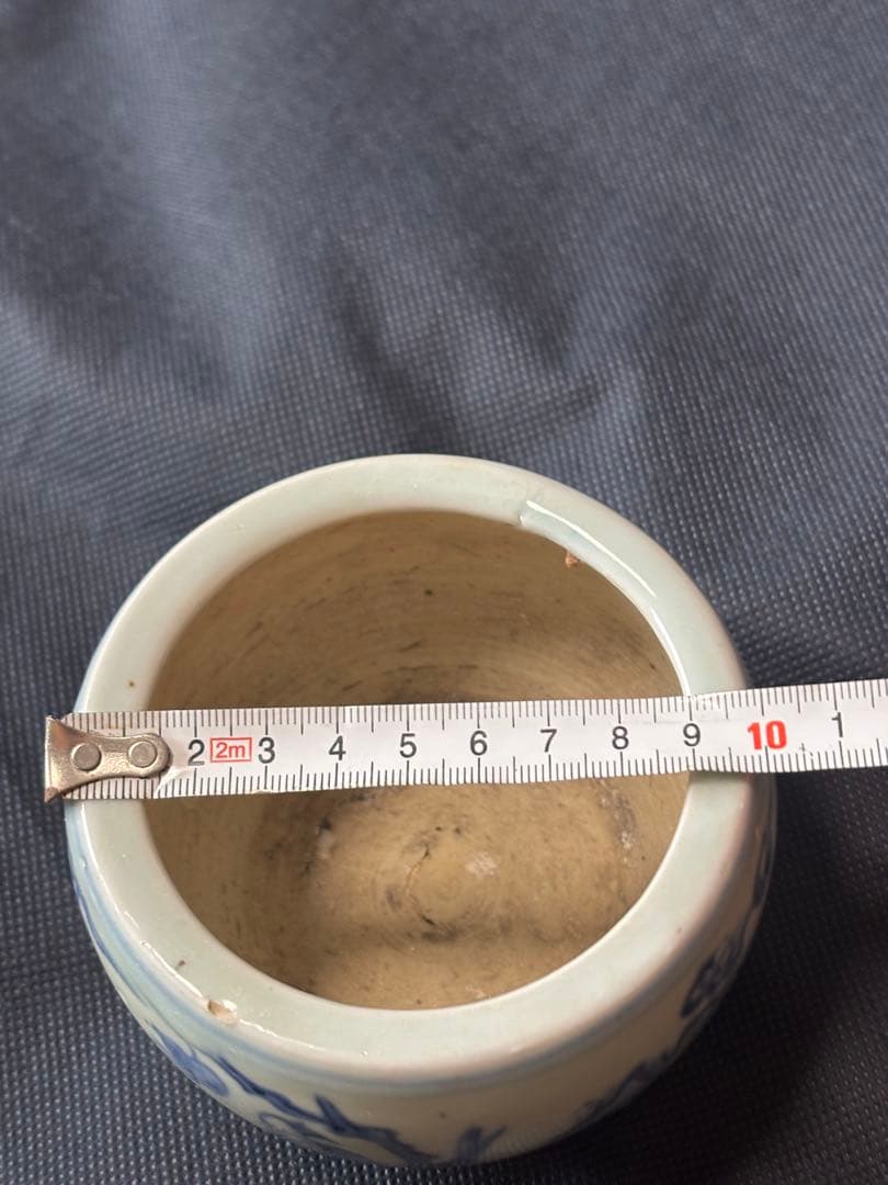 中国古美術品 明の時代 染付 青花 仙人神獣文 香炉10✖️8cm - メルカリ