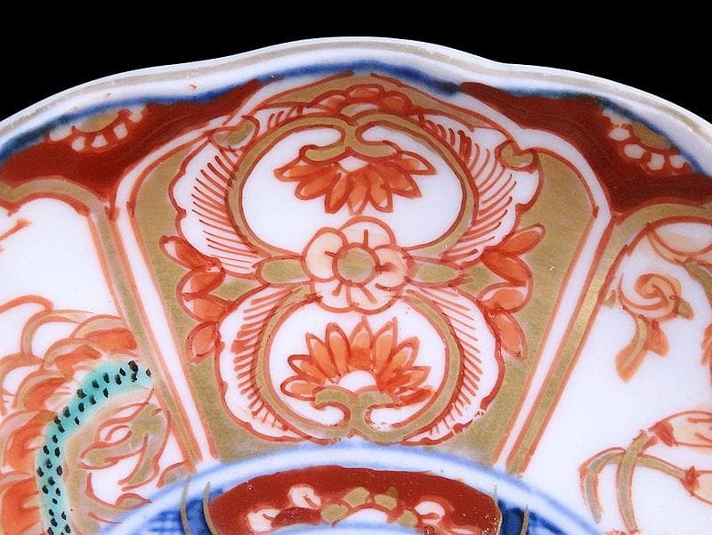 古伊万里 金襴手 鳳凰に龍の図 4寸皿 4枚 D43AS-fbuy5 - メルカリ