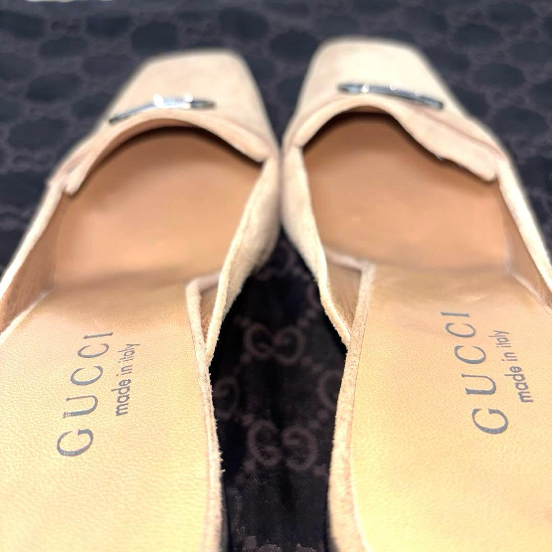 美品✨GUCCI グッチ ミュール サンダル GG 金具24.5cm