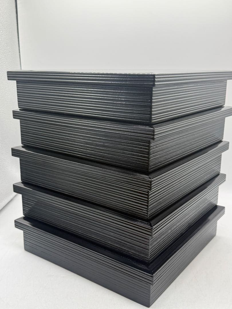 輪島塗 松花堂弁当5客　蒔絵　四つ切　木製 懐石料理251221