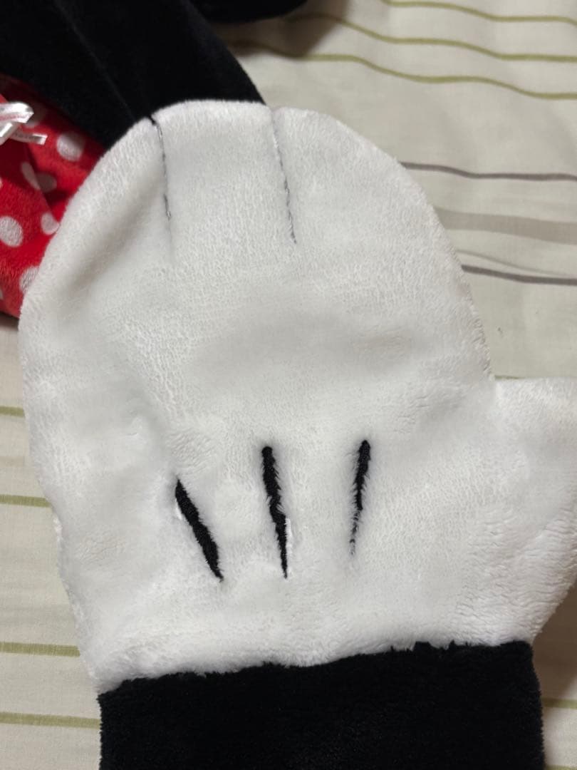 ディズニーミニー水玉 ドット マフラー手袋ファンキャップ帽子 - メルカリ