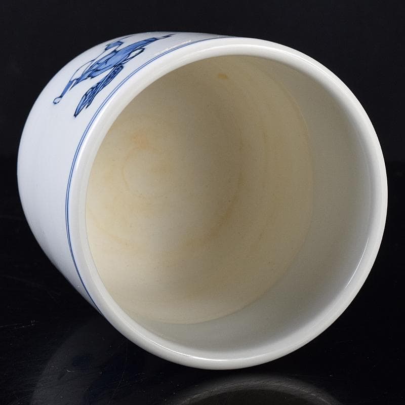 茶道具 西村徳泉造 染付 飛脚絵 火入 共布共箱 V R8669 - メルカリ