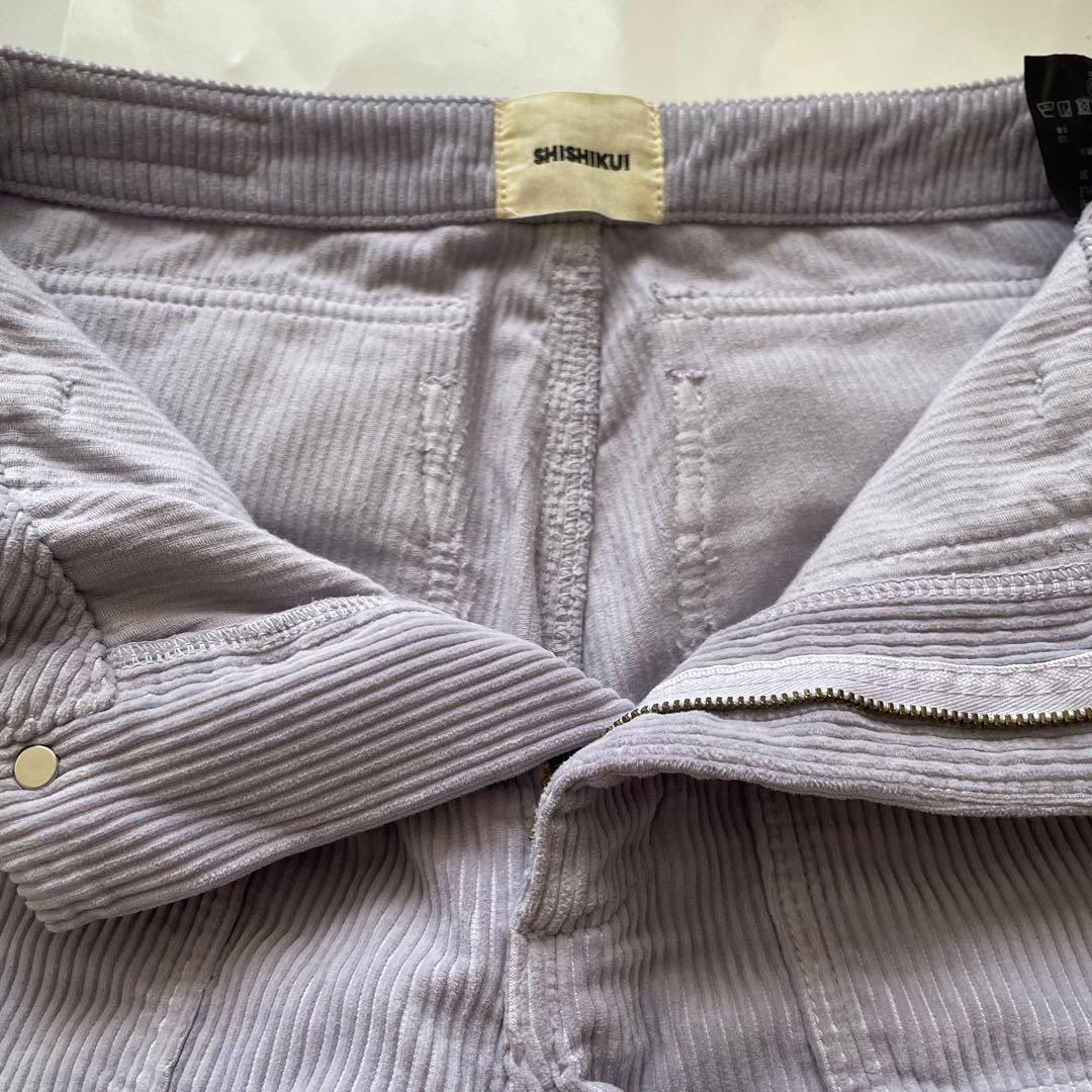 シシクイ　コーデュロイベーカー　ライトパープル　30