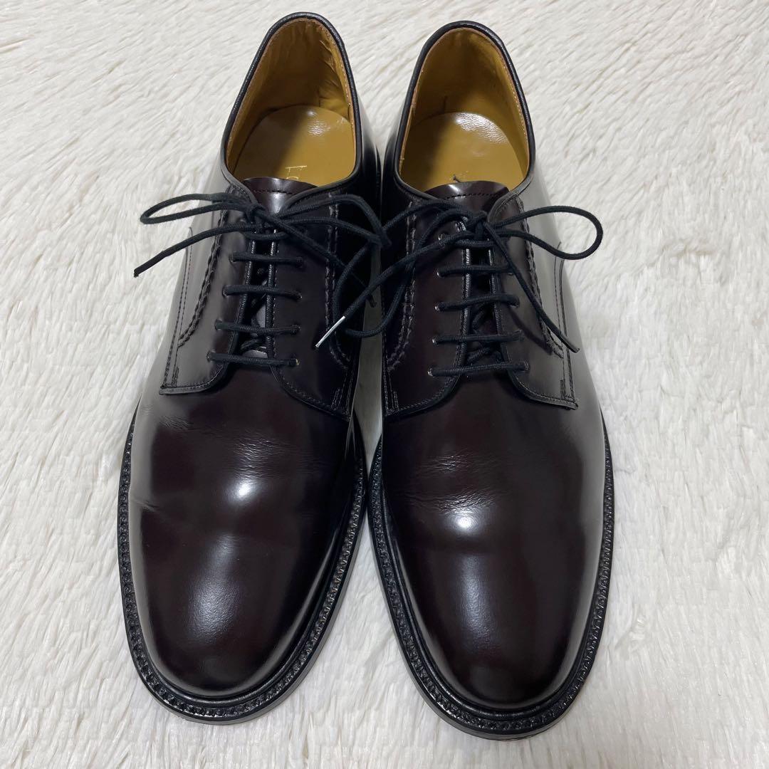 極美品✨リーガル　プレーントゥ 26cm ブラウン　定価3.3万　オンオフ兼用