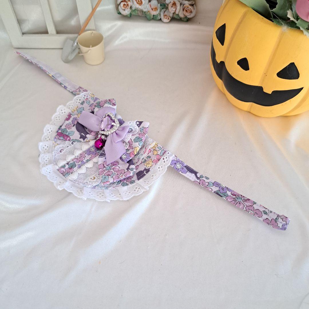 ハロウィン、スイートロリータ(パープル)わんちゃん猫ちゃん用首輪