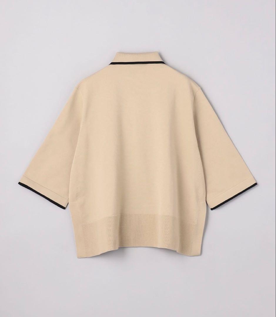 新品未使用品UNITED ARROWSミニマル フリルポロニット