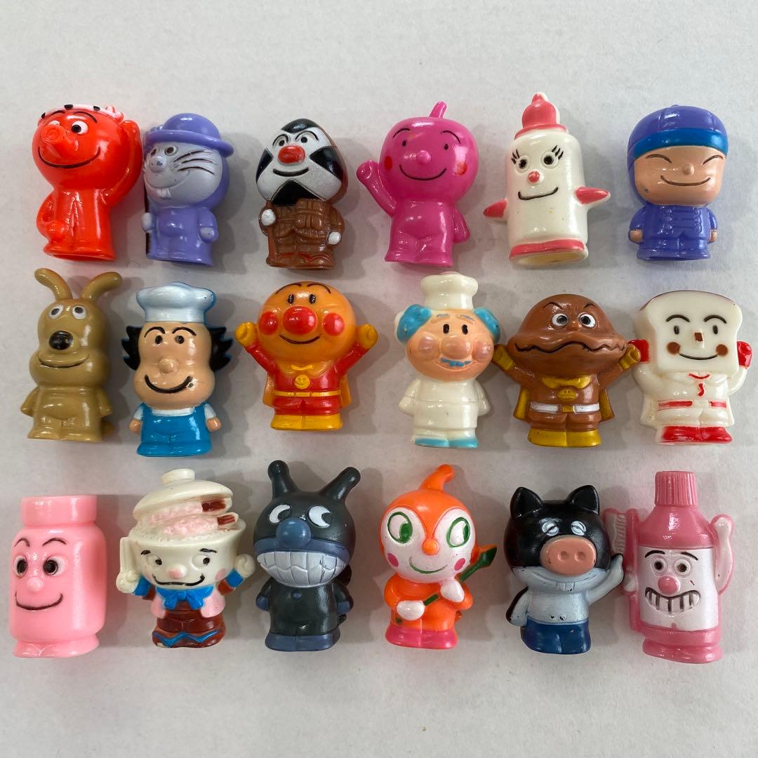 激レア】 ミニアンパンマン 指人形 ソフビ 初代 初期 当時物 レトロ