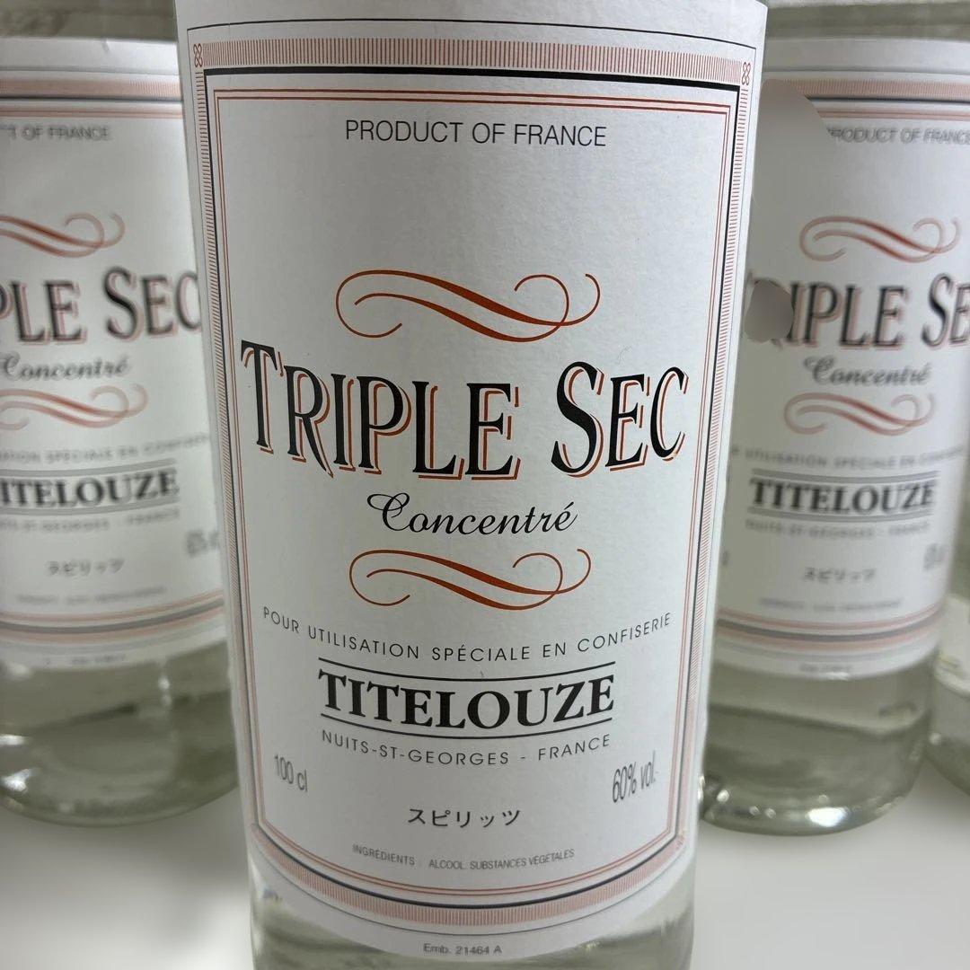まとめ売り】TITELOUZE トリプルセック 1000ml 60%×5本