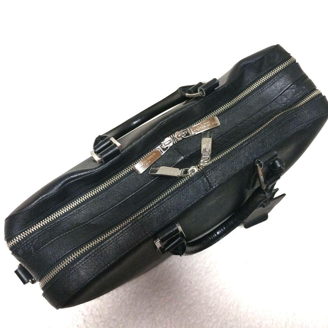 【美品】ペッレモルビダ キャピターノ 2室 サフィアーノレザー ビジネスバッグ