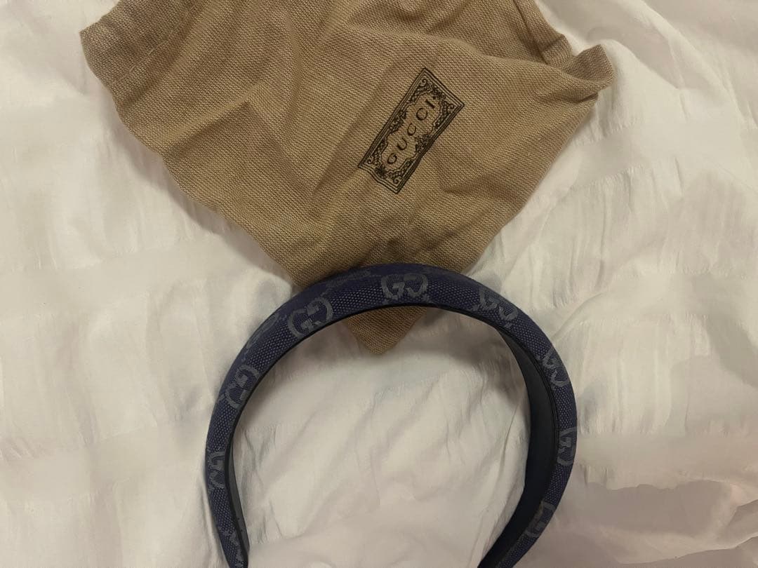 GUCCI グッチ GGキャンバス カチューシャ ブラック 美品