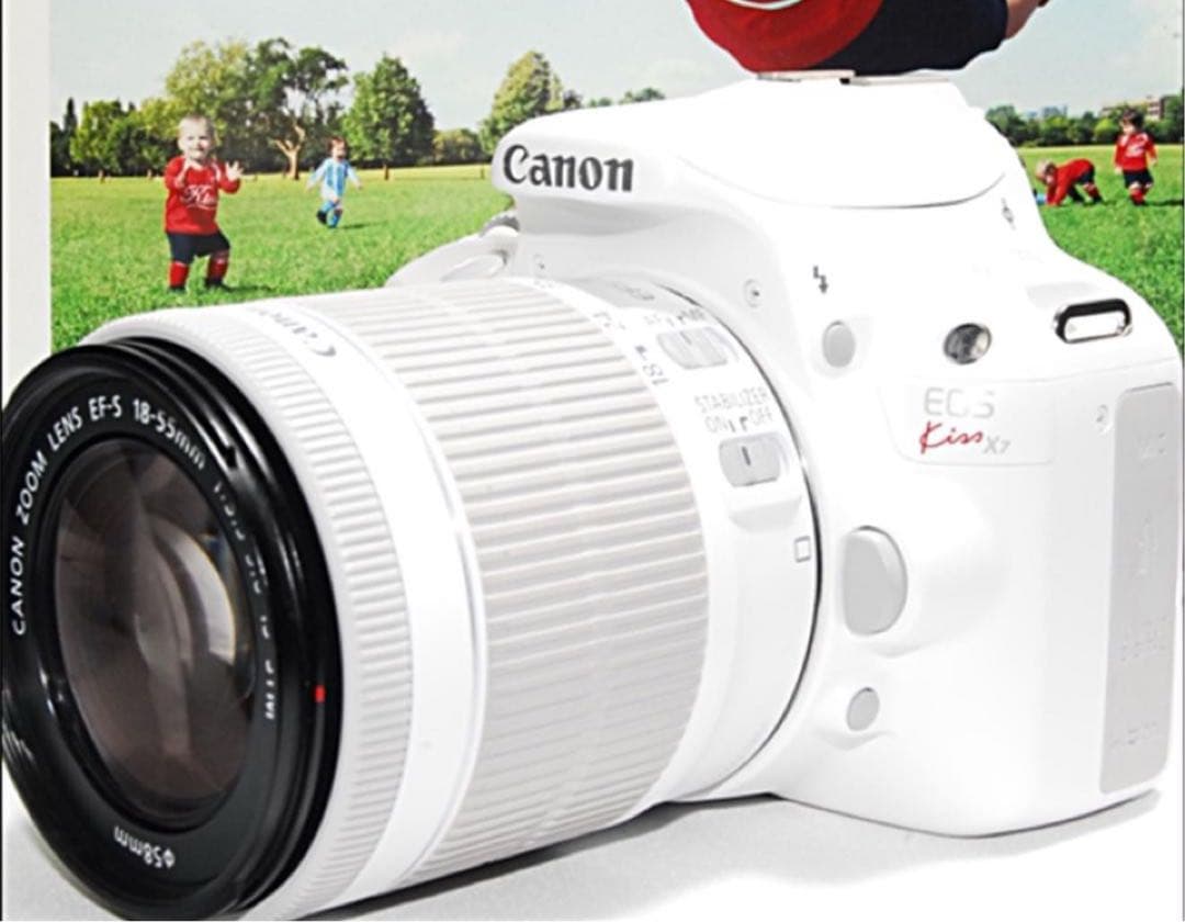 超美品.希少】Canon EOS Kiss X7 ホワイト レンズ2本 完品 キヤノン Canon