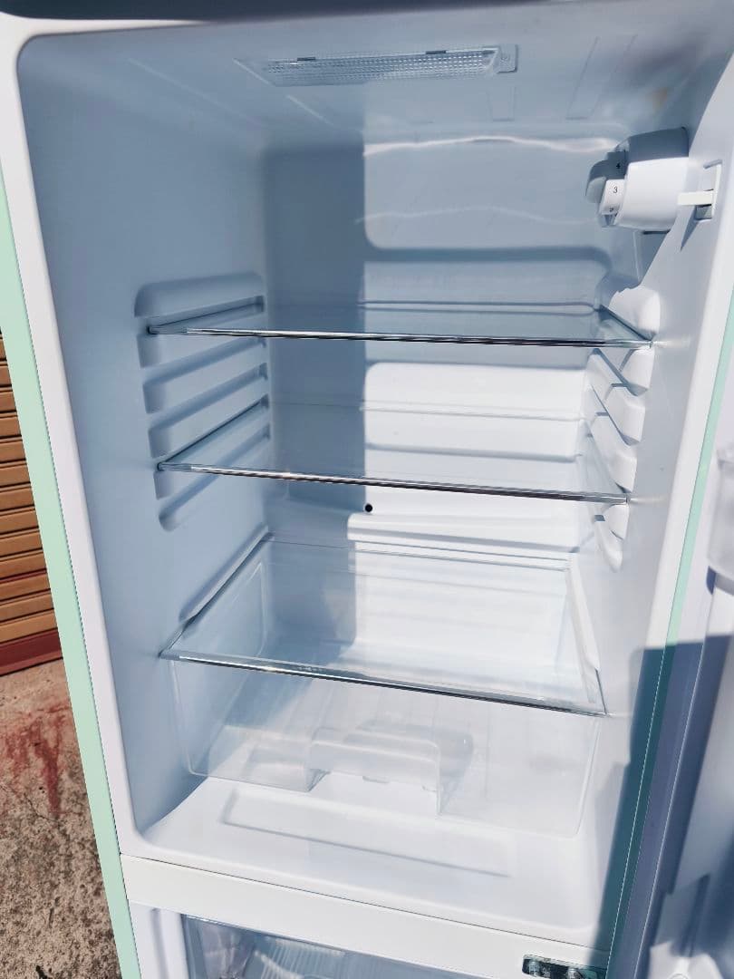 関東限 20年 条件で配送無 レトロ冷蔵庫 レトロデザイン冷蔵庫 冷蔵庫 2ドア