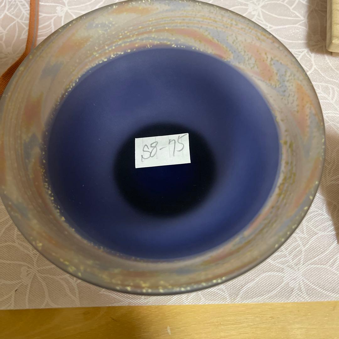 茶道具 石井康治作 手吹き硝子 茶盌