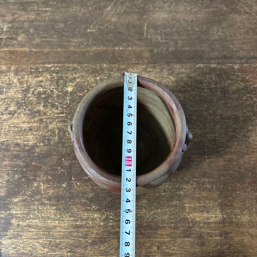 古備前 火襷水指 江戸時代 壺 水差し茶道具 古道具 アンティーク 古民芸 李