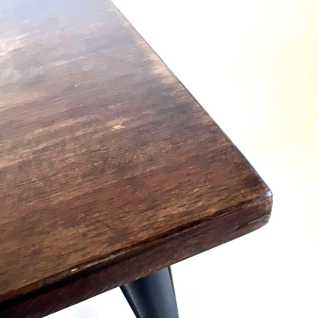 小ぶりな木の天板テーブル・作業台・85×55・高さ71.5cm