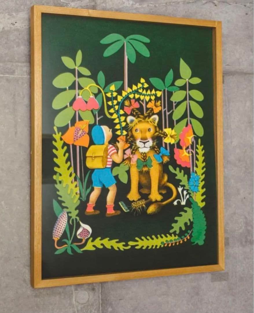 新品 エルマーのぼうけん展 限定 エルマー りゅう ポスター シルク