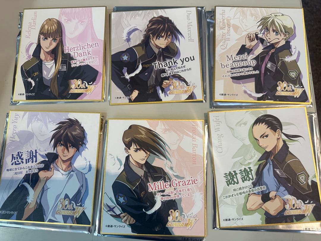 新機動戦記ガンダムW Endless Waltz特別篇 特典 色紙 全6種コンプ 新