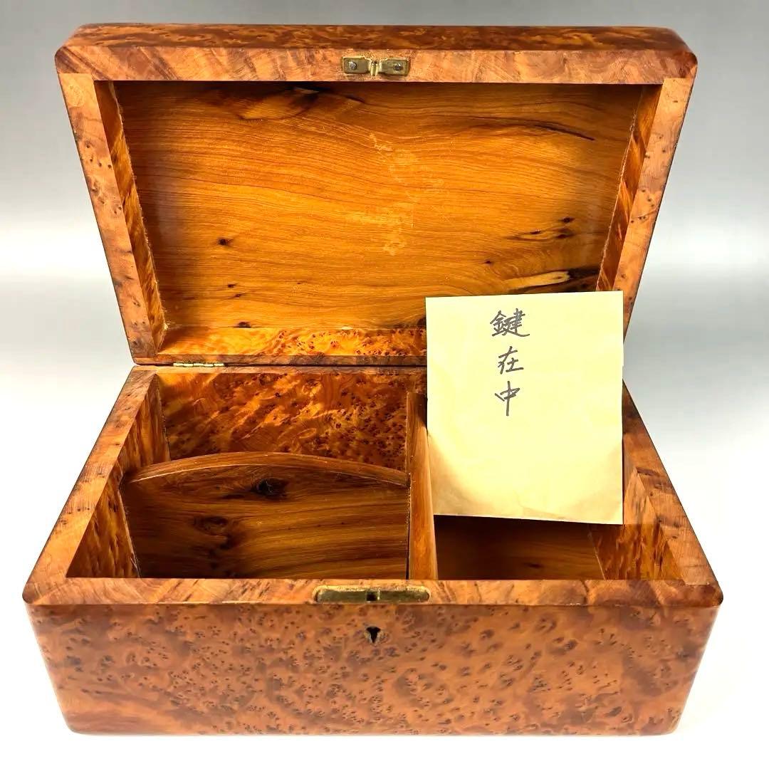 寄木細工の装飾ボックス 螺鈿(ラデン) 大変重厚 宝石箱 金庫 箱 楽天