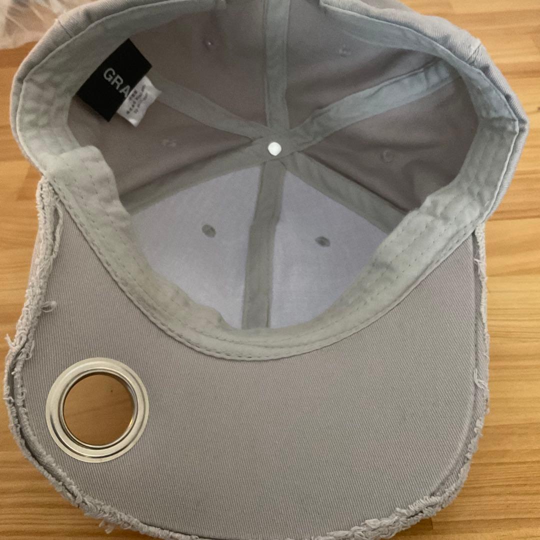 GRANCY EyeletDesign DamageCap ライトグレー