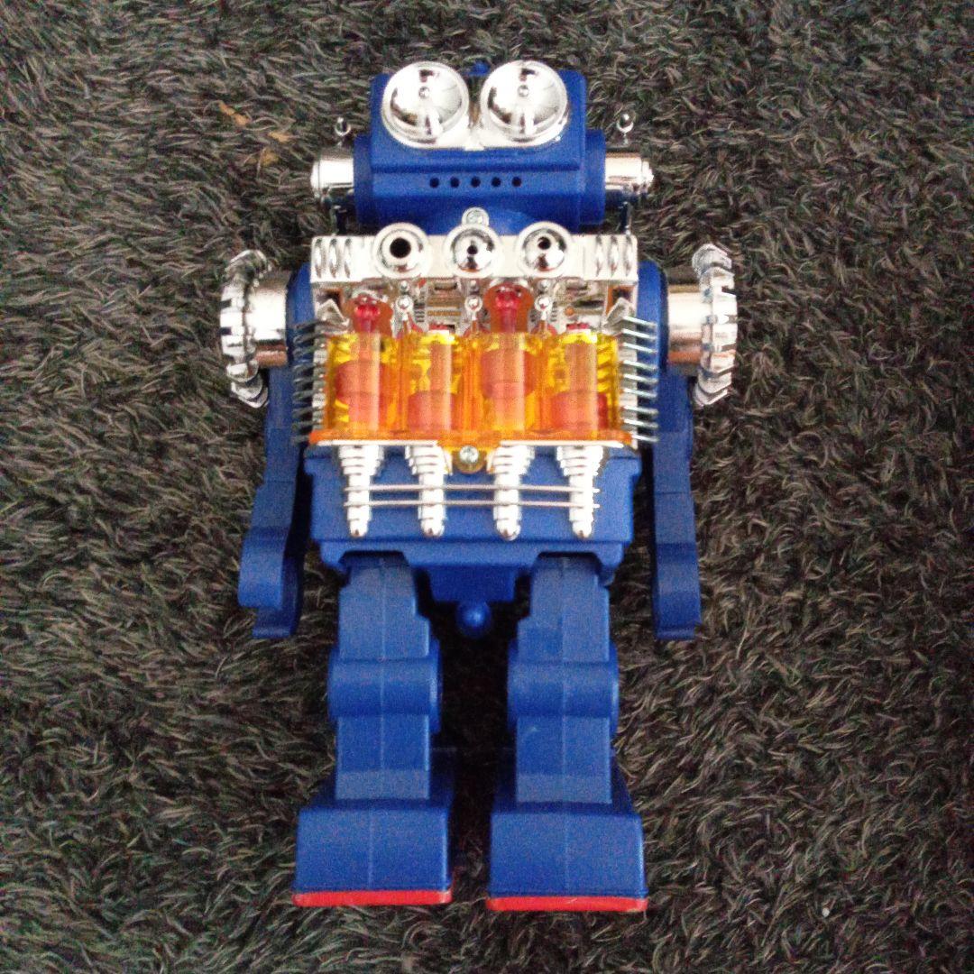 ☆昭和のおもちゃ☆スモーキング•エンジンロボット【堀川玩具】 ブリキ