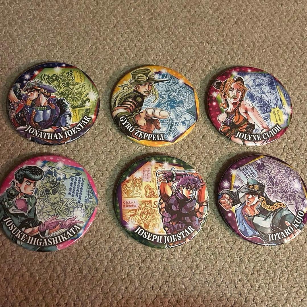 ジョジョの奇妙な冒険 HEROS ヒーローズ コレクション缶バッジ 6種